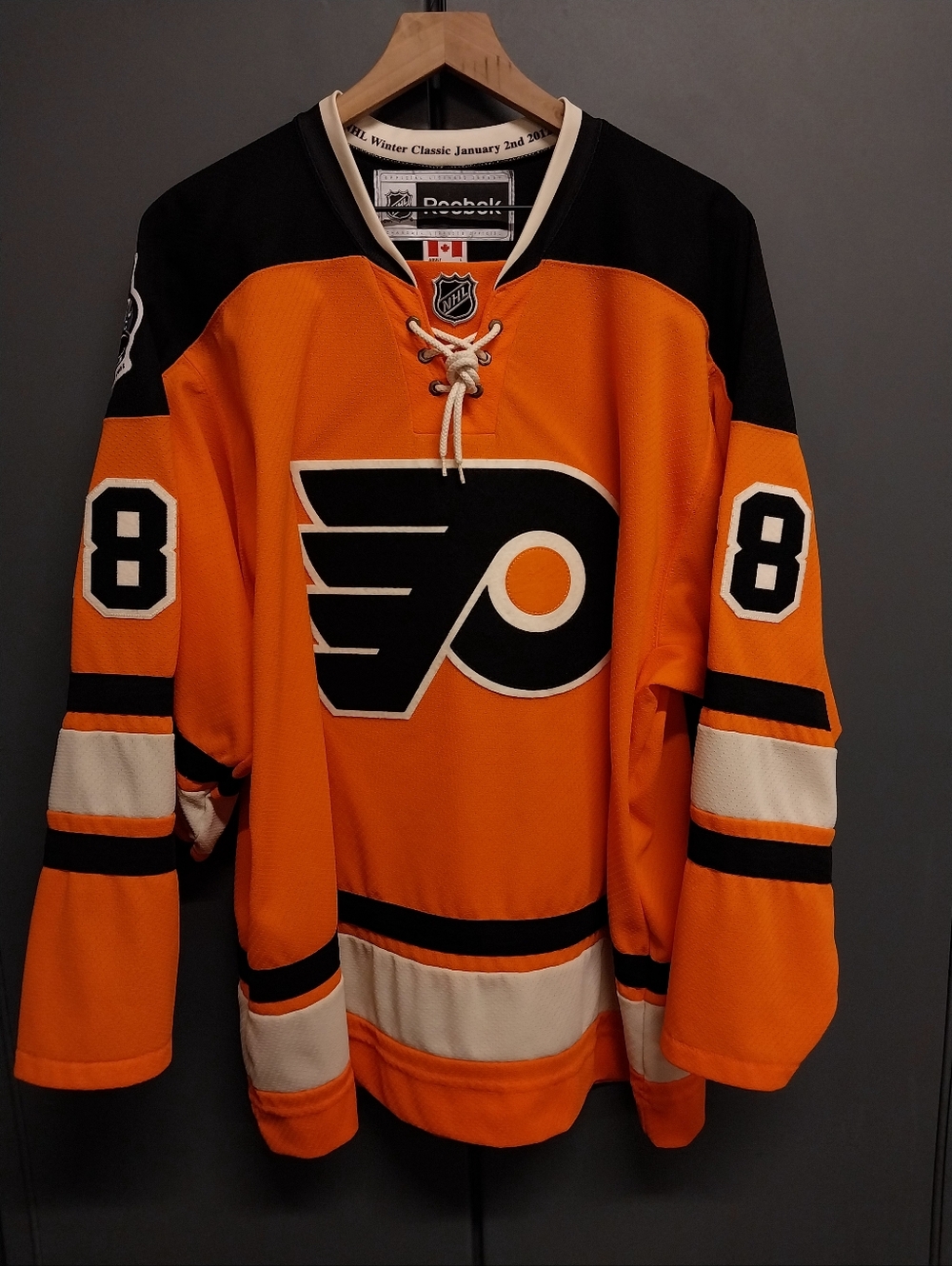 Reebok Philadelphia Flyers 2012 Winter Classic Jaromir Jagr Size Large Mint!